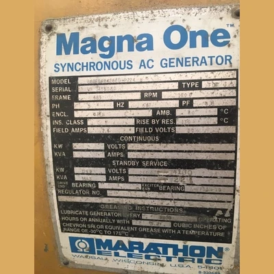 1250kW Marathon Generator End