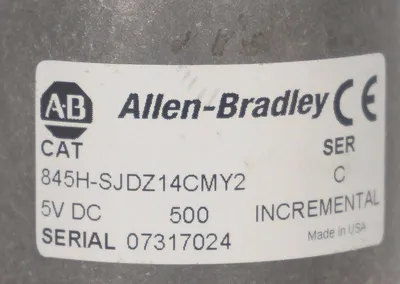 NEW ALLEN BRADLEY 845H-SJDZ14CMY2 INCREMENTAL ENCODER SER. C, 845HSJDZ14CMY2