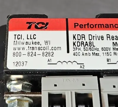 TCI KDRA8L Drive Reactor 3PH 50/60Hz 600V 2.1Amp (BIN424)