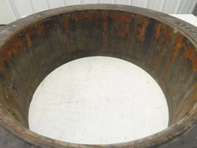 Total Source 21x7x15 Forklift Tire Smooth Solid Press-on Black