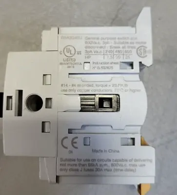 Eaton R5A3040U Disconnect Switches 40A 600V (BIN3.5.4).