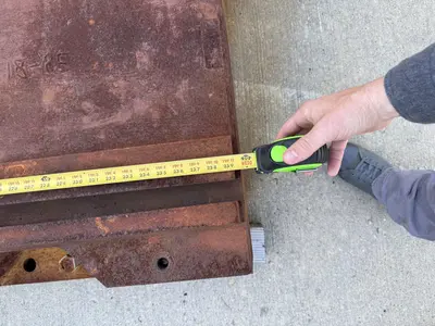 63" X 240" X 6" T-SLOTTED FLOOR PLATE. STOCK # 1002625
