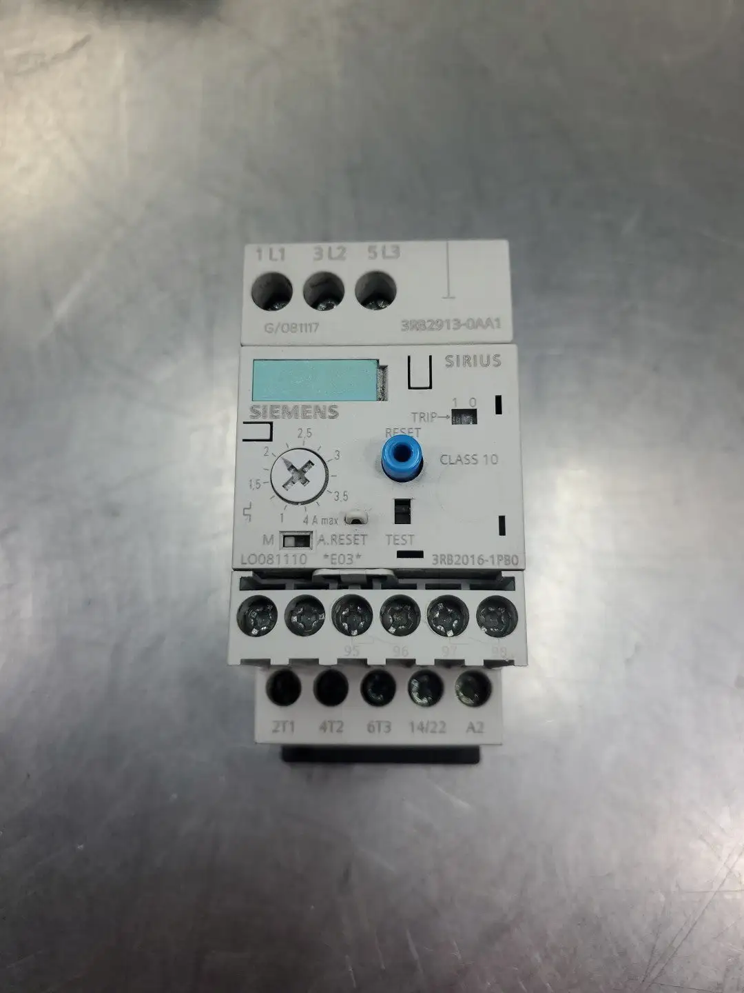 USED Siemens 3RB2016-1PB0 SOLID STATE OVERLOAD RELAY w/3RB2913-0AA1 MODULE