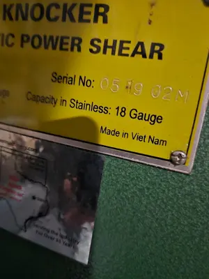 2023 TIN KNOCKER TK 1014 Air Shear Power Squaring Shears (Gauge) | THREE RIVERS MACHINERY (6)