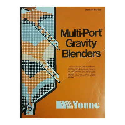 Used 500 Cubic Foot Young Industries Stainless Steel Gravity Blending Silo Bin