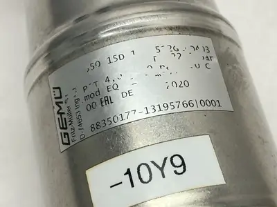 USED GEMU PNEUMATIC ANGLE SEAT GLOBE VALVE 88350177
