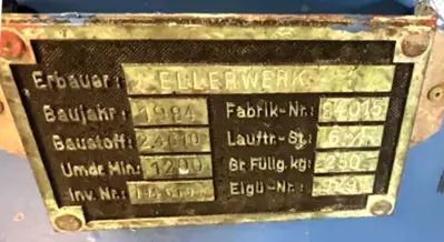 (2) Ellerwerk 735 C perforate basket centrifuges, Hastelloy C-22.