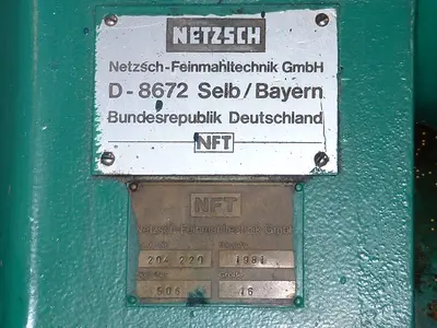20 Liter Netzsch Horizontal Media Mill, Molinex Style, 25 HP Variable Speed