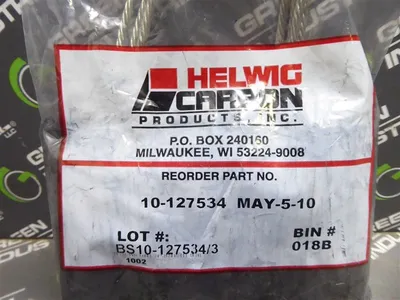 Bag of 4 Helwig Carbon 10-127534 Riveted Carbon Brush Riveted Single Wafer New