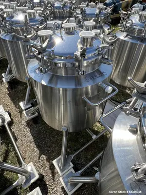 Used 103 Liter / 27.2 Gallon Precision Stainless Jacketed Tank