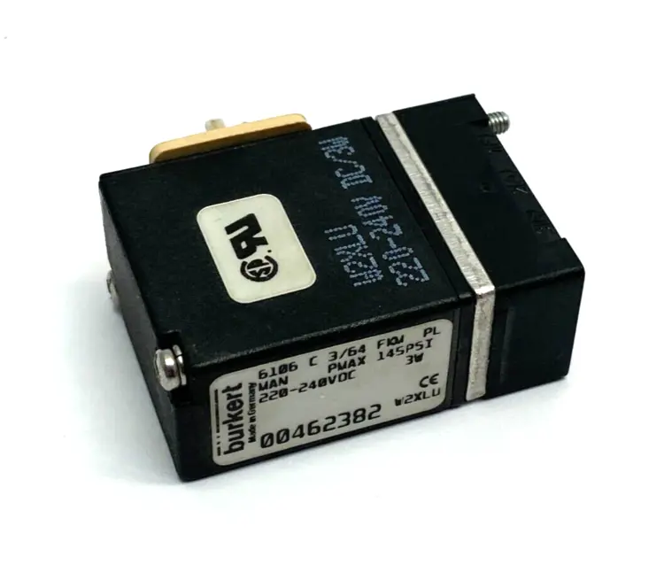 Used BÜRKERT SOLENOID VALVE PLUG-IN 6106 C 3/64 FKM PL Solenoid Valves | Maverick Industrial Sales #1121002