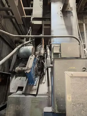 USED WHEELABRATOR 96" SWING TABLE SHOT BLAST MACHINE