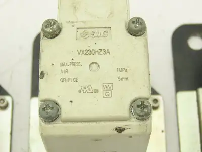 SMC VX230HZ3A 2-Way Solenoid Valve NC 24VDC 3/8" Push Connect  Lot of 3