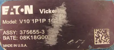 NEW EATON VICKERS 375655-3 PUMP V10 1P1P 1G