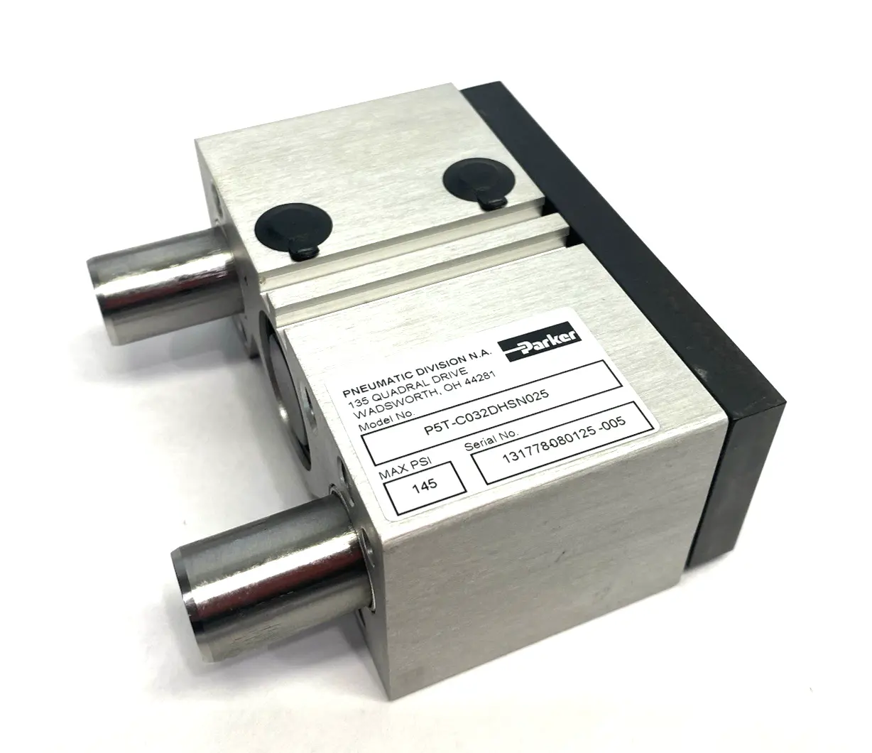 New | in-Stock PARKER PNEUMATIC GUIDED SLIDE CYLINDER, 25MM STROKE, 32MM BORE Pneumatic Cylinders Michigan US | Maverick Industrial Sales #1091964