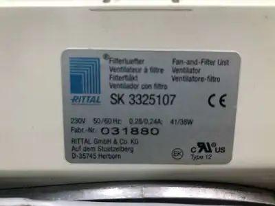 Rittal SK 3325107 Fan and Filter Element Ventilator 230V 41/38W 10″ x 10″