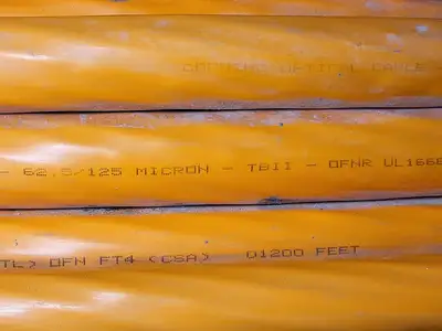 Optical Fiber Cable, 636 ft, 62.5/125 Micron
