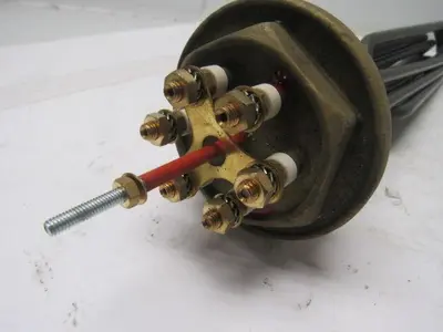 Brass 2-1/2" NPT Threaded Screw Plug Liquid Immersion Heater 240/400V 9000W