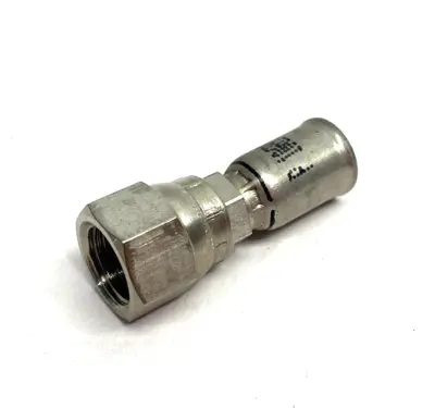 USED PARKER FEMALE SAE (JIC) 37° SWIVEL HOSE FITTING, HOSE TO PORT