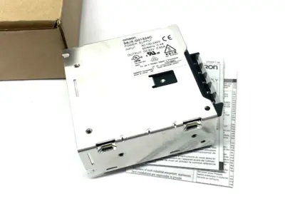 USED OMRON COVERED POWER SUPPLY INPUT 100 TO 240 VAC, OUTPUT 24V 0.65A