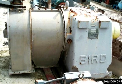 (2) Bird/Escher-Wyss ML-500-2 pusher centrifuges, 316SS.