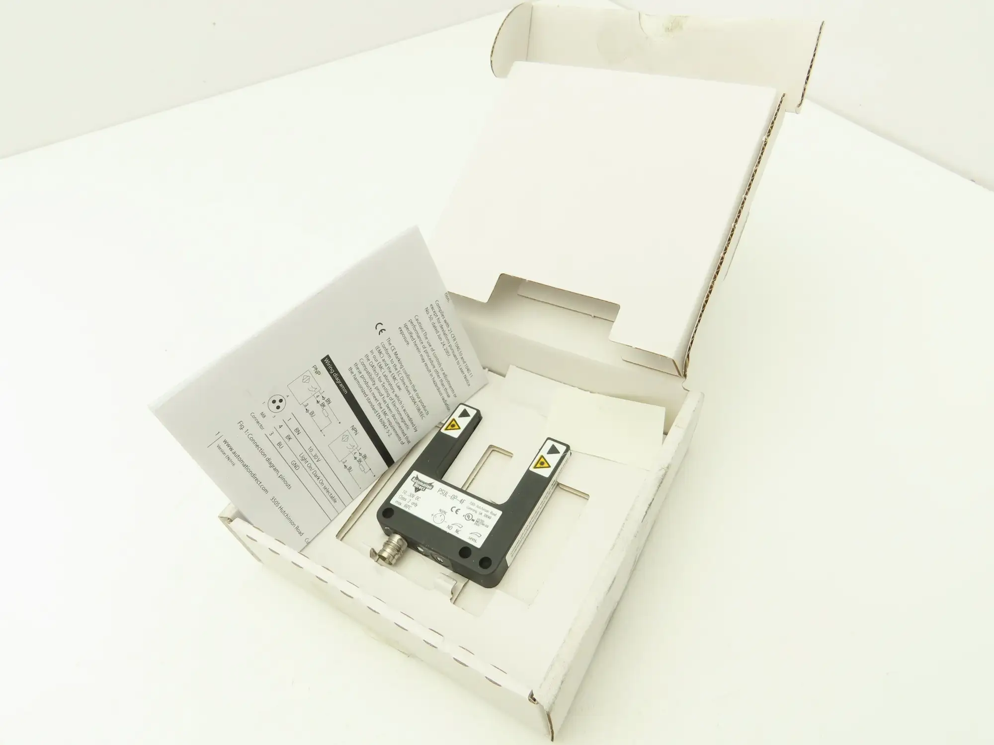 Automation Direct PSUL-OP-4F Photoelectric Fork Sensor U-Frame 30mm Width Slot