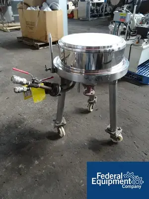 USED 3V Cogeim 0.2 Sq Meter 3V Cogeim Nutsche Filter Dryer, Hastelloy C276
