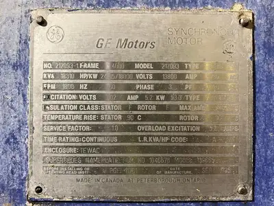 Used 1995 GENERAL ELECTRIC 217093 Motors (misc) British Columbia CA | Lenmark #247077