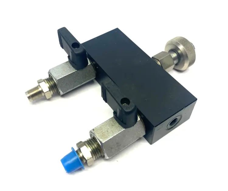 Used MAHR LOW-MAG 2-WAY MANIFOLD MILLIMAR Parts (Hydraulics and Pneumatics) | Maverick Industrial Sales #1112436