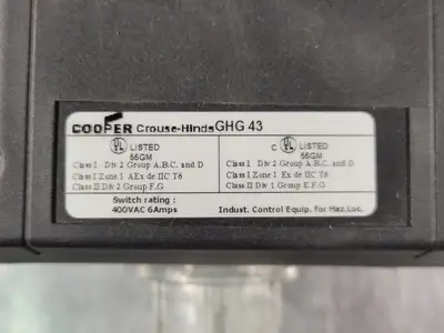 NEW CROUSE-HINDS GHG 43