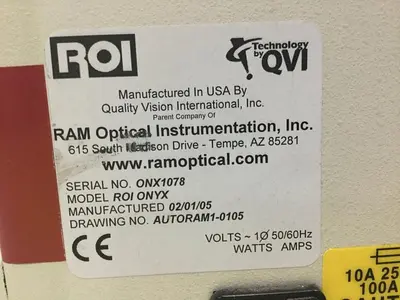 USED RAM OPTICAL ROI ONYX