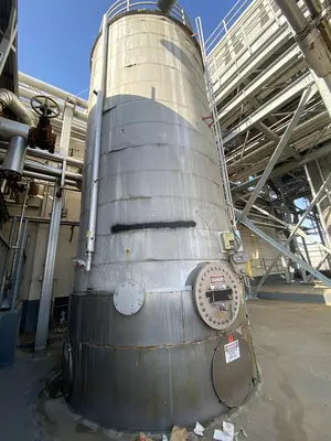 Tank, 10,000 Gallon, Stainless Steel, 9.5' x 21', Silo Tank - #5991650