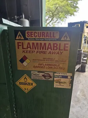 Used SECURALL 55 GALLON DRUM CABINET Safety Equipment Wisconsin US | Lemke Machinery Sales #1354129