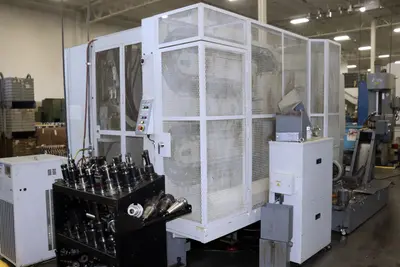 Used 2008 HYUNDAI KIA KH50G Horizontal Machining Centers Illinois US | Machinery Marketing International #779381