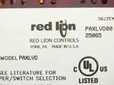 Red Lion Controls PAXLVD 3.5 Digit ±300VDC Volt Meter 115-230VAC