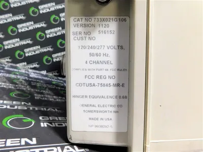 General Electric DR-87 Electronic Demand Recorder 733X021G106 Version 1120