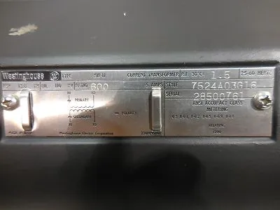 New | in-Stock Westinghouse 7524A03G16 Transformers Ohio US | Equipment Recovery Corp. #1331099