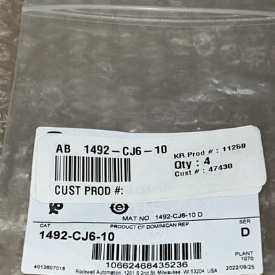 NEW Allen-Bradley 1492-CJ6-10