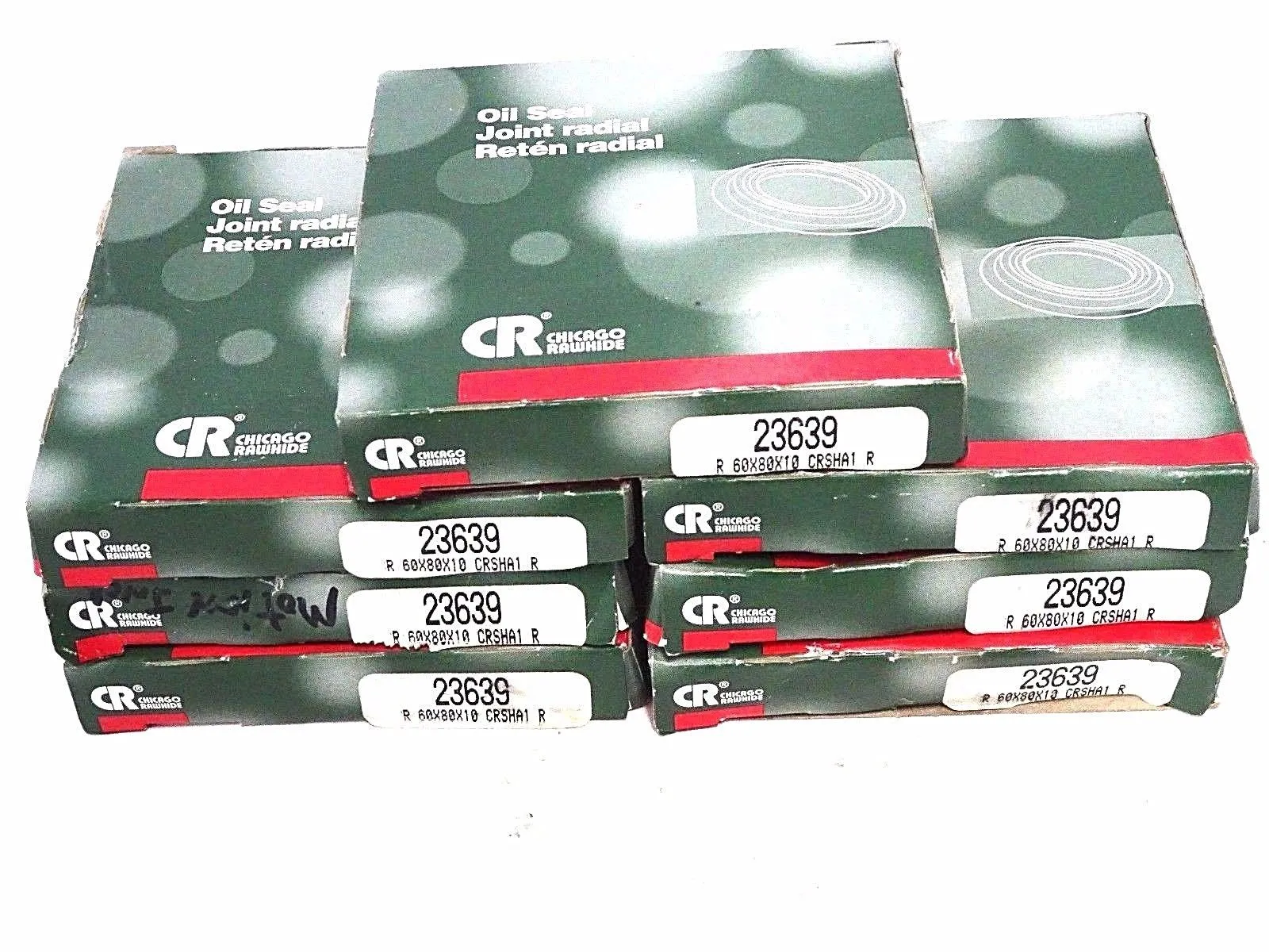 7 NEW CHICAGO RAWHIDE 23639 OIL SEALS 60 X 80 X 10