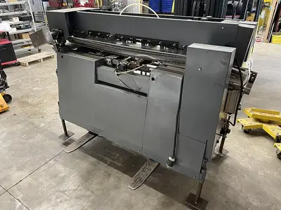USED 1989 BURT 408D HYDRAULIC ROLL THROUGH LABELER
