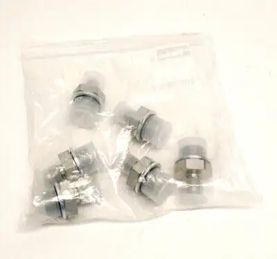 4-6F4OMXS | Parker 4-6F40MXS 37 Degree Flare Tube Fitting 1/4" Tube OD 3/8"-19 Thread 6 PACK - New