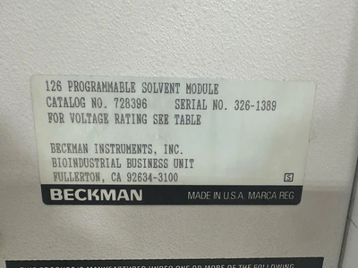 Beckman Coulter 126 Other Medical & Lab Equipment | Fram Fram LLC (12)