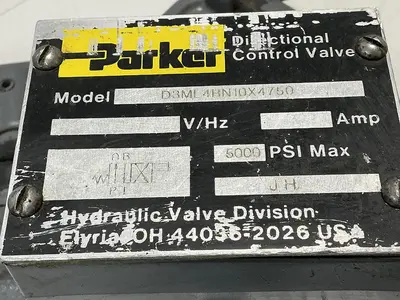 Used PARKER D3ML4BN10X4750 Valves/Fittings Michigan US | Ideal Machinery #1250214