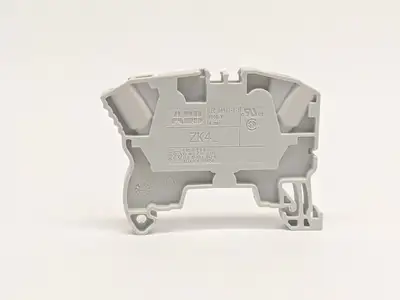 1SNK706010R0000,ZK4 | ABB ZK4 Terminal Block Gray 1SNK706010R0000 LOT OF 9 - Used