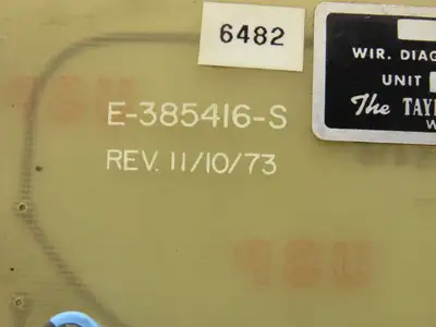 Taylor-Winfield U-48657 Control Panel From ND-24-50 Spot Welder