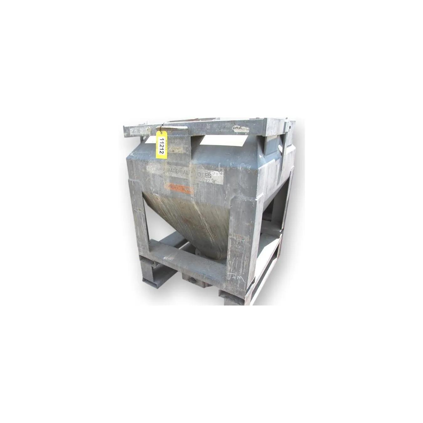 USED METAL TOTE BIN - 32 CUBIC FT