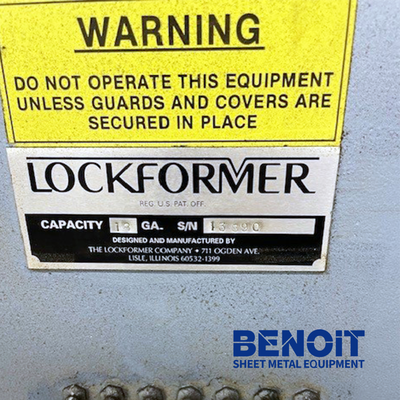 U14645C Used Lockformer 18 gauge Pitts w/ 3in1