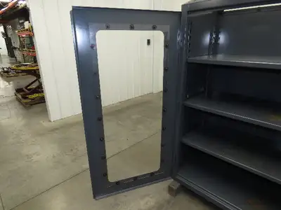 Strong Hold Skylight View Storage Cabinet Extreme Duty 12 GA 3 Shelf 60x24x60"