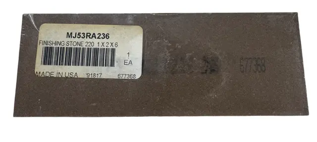 6" x 2" x 1" Finishing Stone 220 Grit USA Made