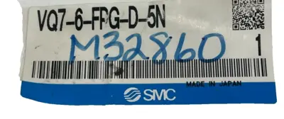 NEW SMC VQ7-6-FPG-D-5N SOLENOID VALVE W/VV71-FPG VQ76FPGD5N